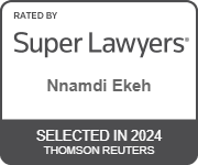 Rated By | Super Lawyers | Nnamdi Ekeh | Selected in 2024 | Thomson Reuters